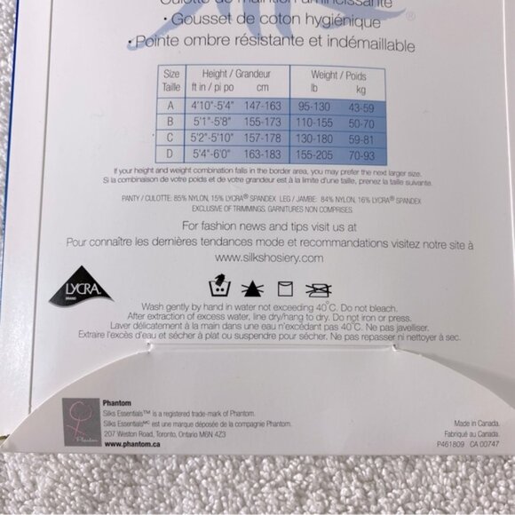 Vintage Essentials Control Top Pantyhose In Natural x2 NWT - Picture 3 of 7